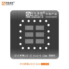 AMAOE for Apple LCD1 LCD3 IC IP11 12Pro 13 14 15 16 display face chip steel mesh repair tools ic reballing stencil BGA Platform