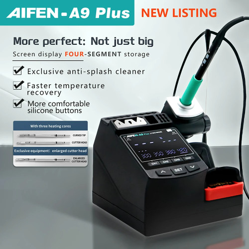 AIFEN A9Plus Soldering Station Compatible Soldering Iron Tip 210/245/115 Handle Phone Repair Electronic Welding Rework Station