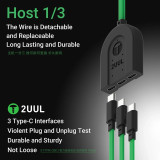2UUL PW02 /PW09   Data Startup Power Boot Cable Multi 3 Type-C Interface Efficient Detection for iPhone 6-16PM Android Repair Test tools