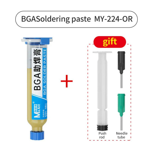 MaAnt MY-224-OR BGA PCB Flux Paste Solder SMD Soldering Paste Flux Grease Flux Low Residue No Corrosion Welding Better