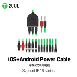 2UUL PW02 /PW09   Data Startup Power Boot Cable Multi 3 Type-C Interface Efficient Detection for iPhone 6-16PM Android Repair Test tools
