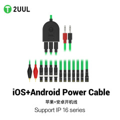 2UUL PW02 /PW09   Data Startup Power Boot Cable Multi 3 Type-C Interface Efficient Detection for iPhone 6-16PM Android Repair Test tools