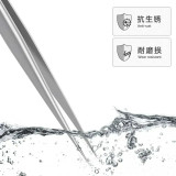 2pcs/lot YCS OK-01 Anti-static Precision Tweezers Set High Hardness Pointed Curved Stainless Steel ESD Electronics Repair Tools