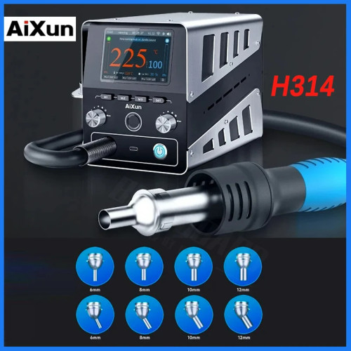 Aixun H314 1400W Intelligent Hot Air Gun Soldering Station Digital High Power BGA Rework Heating Station For SMD BGA NAND Repair