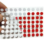 water-red waterproof label 3C mobile phone electronic product anti-counterfeiting label round discoloration sticker（100pcs)）