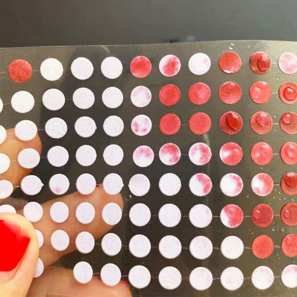water-red waterproof label 3C mobile phone electronic product anti-counterfeiting label round discoloration sticker（100pcs)）