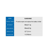 SUNSHINE Phone Motherboard Battery Connect Base Buckle Power Boot Cable For iPhone 6-14PM Test Repair FPC Connector Tools