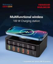 Multi-port charger wireless charger universal multi-port USB plug QC3.0