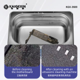 KAIGEXIN KGX-3680 ultrasonic cleaning machine for mobile phone motherboard IC glasses cleaning machine