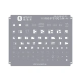 YCS Multi-Purpose BGA Reballing Stencil for iPhone Android Series Universal CPU Comprehensive 0.12mm BGA Reballing Stencil
