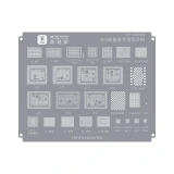 YCS Multi-Purpose BGA Reballing Stencil for iPhone Android Series Universal CPU Comprehensive 0.12mm BGA Reballing Stencil