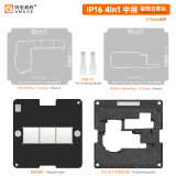 Amaoe IP16 plus/Pro/Max middle layer reballing platform motherboard middle layer stencil