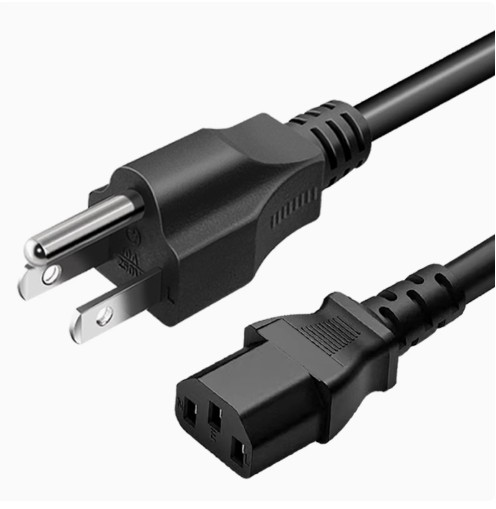 Pure copper power cord UL three 3 core 0.75 1 square 1 1.5 meters