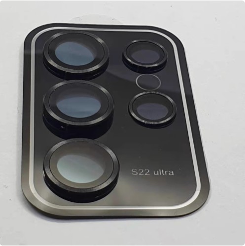 Luminous Camshield Metal Tempered Glass Camera Ring Cover For Samsung Galaxy S22- S25 Ultra Glowing Lens Film Protector Cap