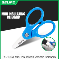 Relife RL-102A Mini RL-102 Insulated Ceramic Scissors For Phone Battery Cable Cutting Repair High Hardness Multifunctional Tools