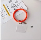 Universal Anti Lost Round Ring Soft Silicone Strap Wrist Case for IPhone  Phone Lanyard