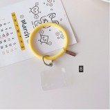 Universal Anti Lost Round Ring Soft Silicone Strap Wrist Case for IPhone  Phone Lanyard