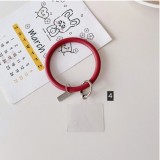 Universal Anti Lost Round Ring Soft Silicone Strap Wrist Case for IPhone  Phone Lanyard