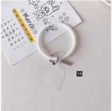 Universal Anti Lost Round Ring Soft Silicone Strap Wrist Case for IPhone  Phone Lanyard