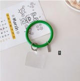 Universal Anti Lost Round Ring Soft Silicone Strap Wrist Case for IPhone  Phone Lanyard