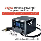 YCS R1 / R1 Pro 1000W Intelligent Soldering Station Hot Air Gun with 4 Nozzles For Mobile Phone CPU IC BGA SMT Rework Station Tools