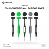 Mijing LS-11 5Pcs/Set Four-Dimensional Screwdriver Set for Mobile Phone Computer Disassemble Hand Repair Tool Kits