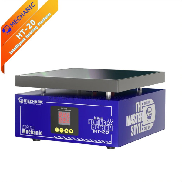 Heating Table MECHANIC HT-20 Intelligent Constant Temperature Double Digital Display for Repair Mobile Phone PCB Heat Platform