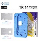 XINZHIZAO TR 18in1 /12in1/8in1 /14 /15 / 16 /17Series BGA Repair Template Steel Mesh Middle Layer Planting Tin Platform Magnetic Base For IPhone X-16ProMax