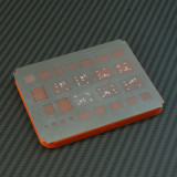 YCS Mobile Phone Repair Universal BGA Hard Disk CPU Magnetic Tin Planting Silicone Mat Motherboard IC Chip BGA Stencil Pad