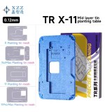 XINZHIZAO TR 18in1 /12in1/8in1 /14 /15 / 16 /17Series BGA Repair Template Steel Mesh Middle Layer Planting Tin Platform Magnetic Base For IPhone X-16ProMax