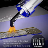 MECHANIC 861 Diagonal Air Nozzle 5 6 8 10 12 mm Oblique blow Nozzle Even Heating Tools For PCB Welding Repair Nozzle