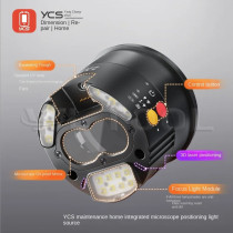 YCS 6558 Series Integrated Microscope Light Source with UV Thermal Imaging Expandable Adjustable Brightness for Phone Repair