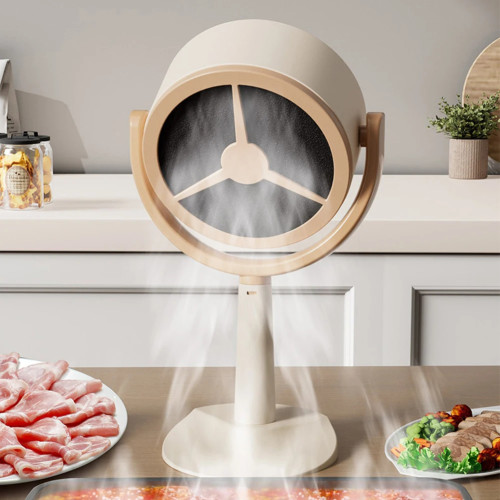 Desktop Range Hood Extractor Exhaust Portable USB Plug Charging Small Kitchen Hood Adjustable Angle Exhaust Fan for Indoor BBQ
