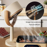 Desktop Range Hood Extractor Exhaust Portable USB Plug Charging Small Kitchen Hood Adjustable Angle Exhaust Fan for Indoor BBQ