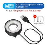 MaAnt MY-036 72 LED Highlight The Bead Microscope Dustproof Mirror Light Source
