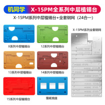 JITONGXUE 24 In1 Middle Layer Positioning Silicone Tin Planting Platform For IPX-15 Series CPU Chips BGA Reballing Stencil Kit