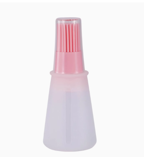 Silicone oil bottle brush silicone oil brush household with lid brush oil bottle kitchen gadget barbecue brush oil bottle