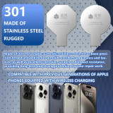 Lanrui z9 Universal Rear Glass Magnetic Protection Plate IPhone 11-16 Series Protection For Wireless Charging Magnets