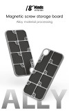 18Kinds Magnetic screw storage pad anti-roll pad suitable for IPhone Samsung phlet screw magnetic suction plate repair tool