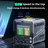 MECHANIC G-POWER GAN desktop ultra fast charging station Fast magnetic charging for Apple Android devices lightweight 15W PD fas