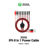 2UUL PW01 8in1 Ultra Soft Power Line Suitable For iPhone 7 - 16 Pro Max Phone Motherboard Activation Boot Test Repair Line Tools