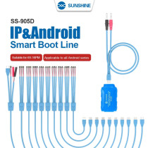 SUNSHINE SS-905D V10.0 New Phone Smart Power Cable For iPhone 6S-16 Pro Max Samsung Huawei DC Power Supply Current Testing Cable