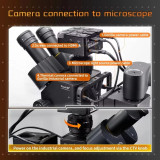 Qianli 6558 Gorilla Industrial Trinocular Microscope 6.5X-58X Zoom Electron Microscope For Mobile Phones PCB Repair tools Set