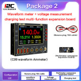 I2C C09 Waveform Ammeter 0-40V Input Dual Channel Voltage Current Tester 4 Inch HD Display Fast Diode Scaning Measurement Tester
