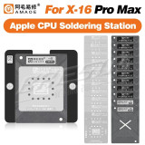 AMAOE BGA For iPhone X-16 PRO MAX Magnetic Fixture Motherboard Middle Frame BGA Reballing Stencil Platform Soldering Kits Tools