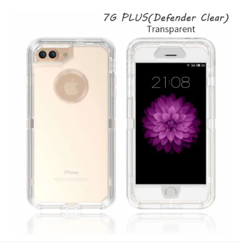 Samsung defender clear case four-corner shockproof three-in-one transparent phone case