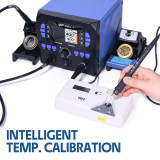 YIHUA 992D-II 2 in 1 LCD Display Micro Hot Air Pencil Precision C210 Soldering Iron Rework Station