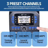 YIHUA 992D-II 2 in 1 LCD Display Micro Hot Air Pencil Precision C210 Soldering Iron Rework Station