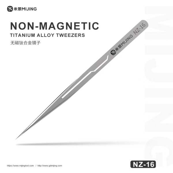 Mijing Non-Magnetic Titanium Alloy Tweezers NZ-16