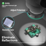 2UUL Adjustable Polarized Light MS97 Adjustable Brightness Dust-Proof Mobile Phone Repair Tools MicroScope Lamp